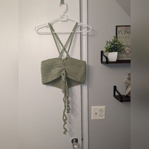 Hand Crocheted Crop Top Bralette